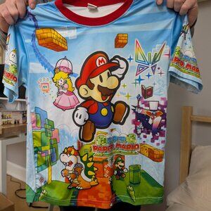 Nintendo super paper mario t shirt one size